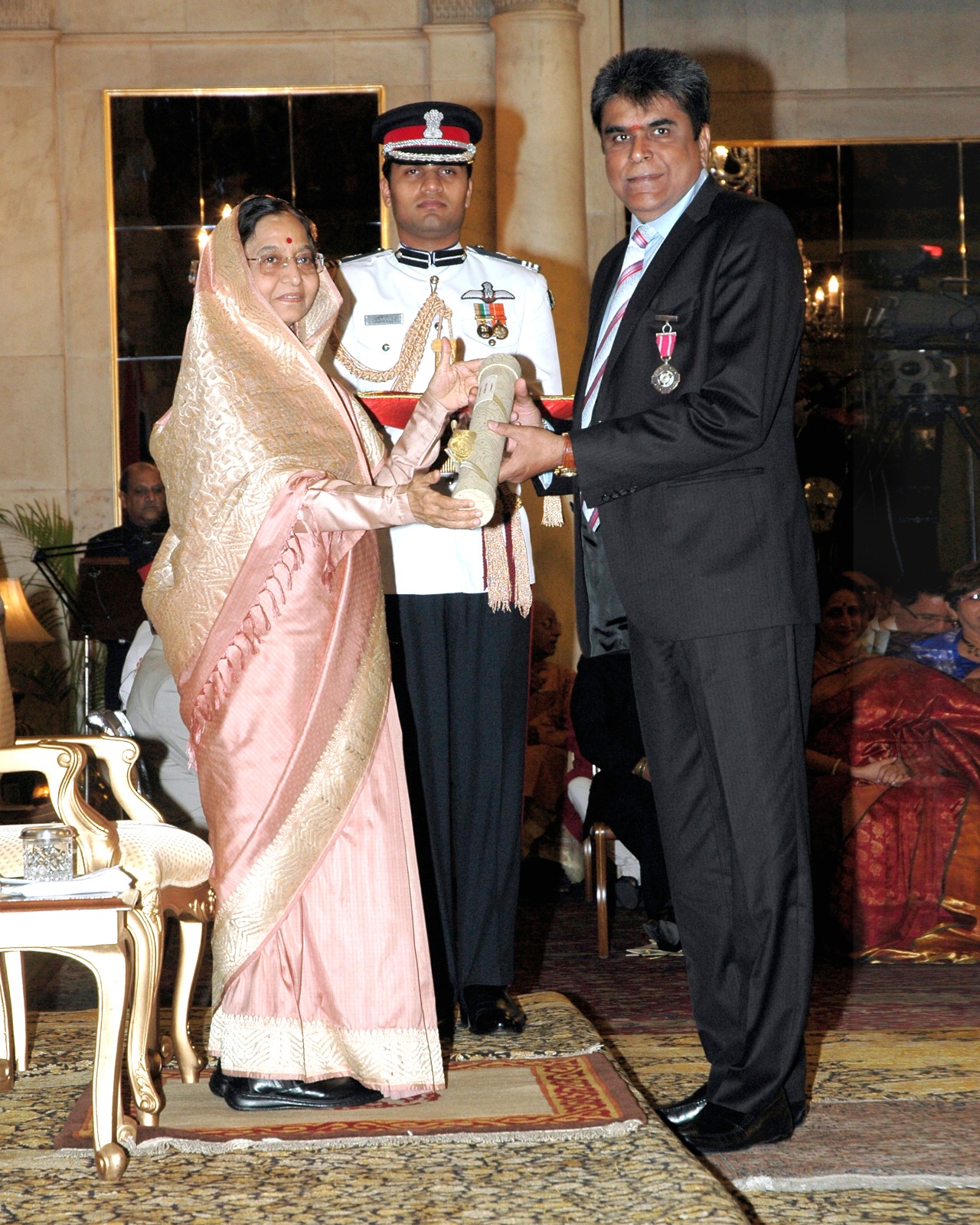 Padma Shri award photograph of Dr. A. Sakthivel
